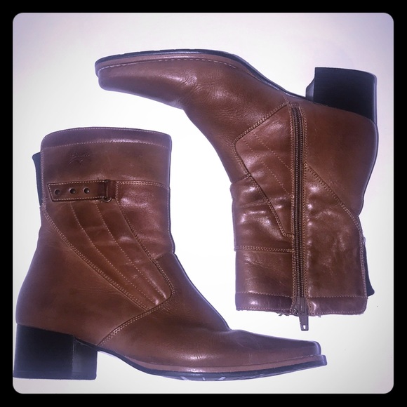 spanish leather ankle boots